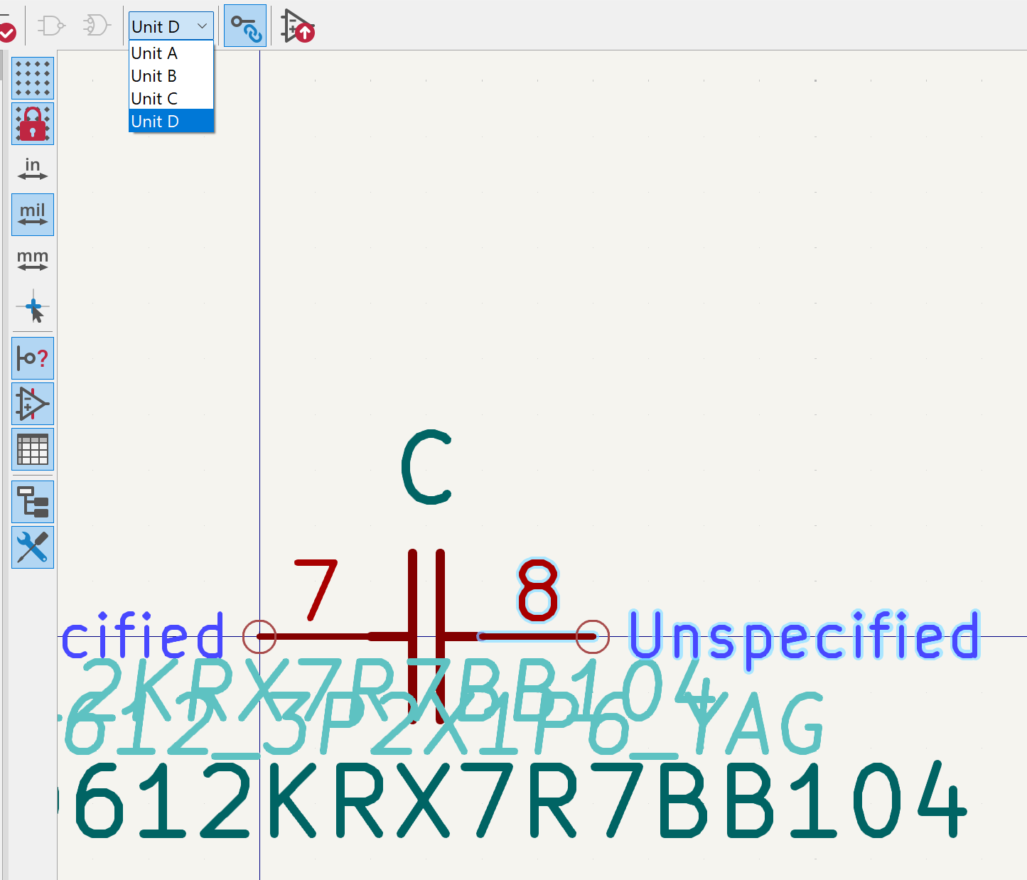 Multi-part capacitor units